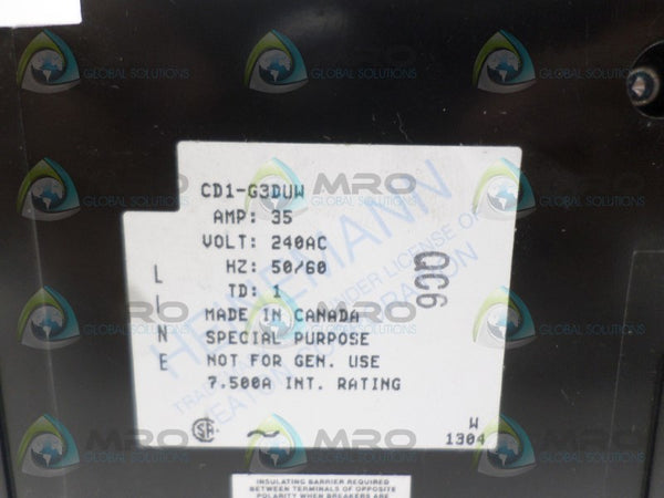 HEINEMANN CD1-G3DUW CIRCUIT BREAKER 35A NSNP