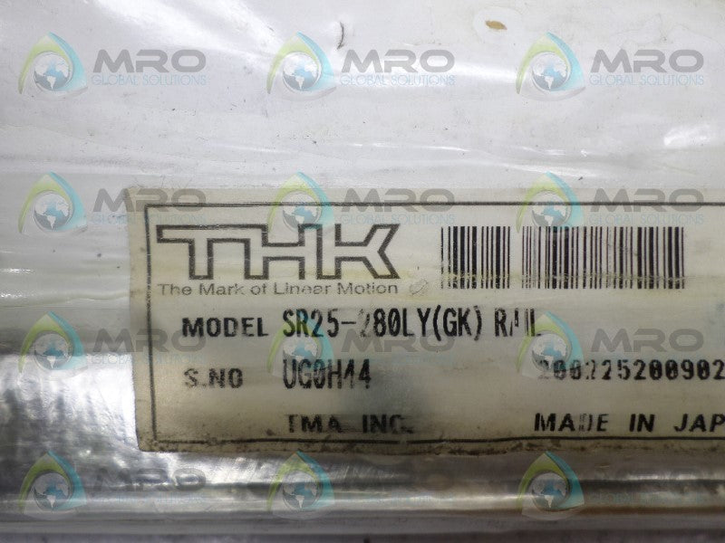 THK SR25-280LY(GK) SYSTEM RAIL NSMP
