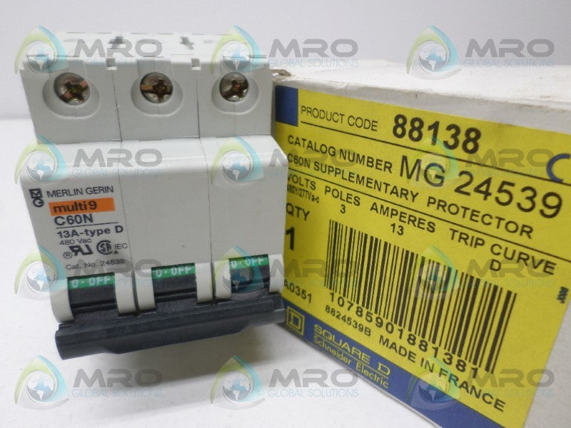 SQUARE D MG24539 CIRCUIT BREAKER 13A NSMP