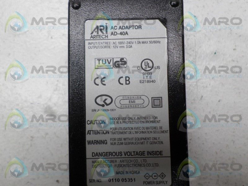 ARITECH AD-40A AC APAPTER NSNP