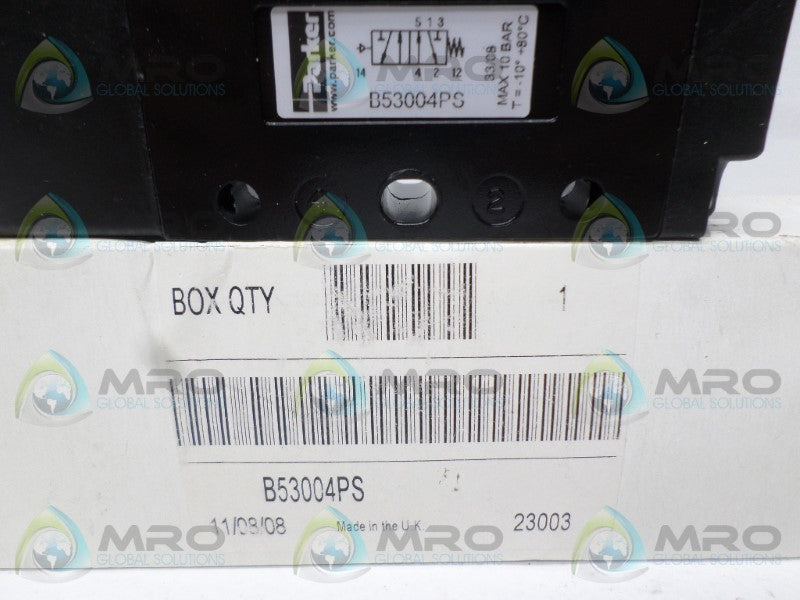 PARKER B53004PS SOLENOID VALVE NSMP