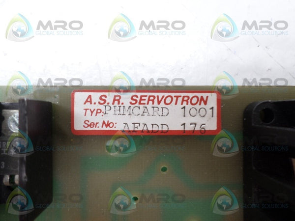 ASR SERVOTRON PHMCARD PC BOARD NSNP