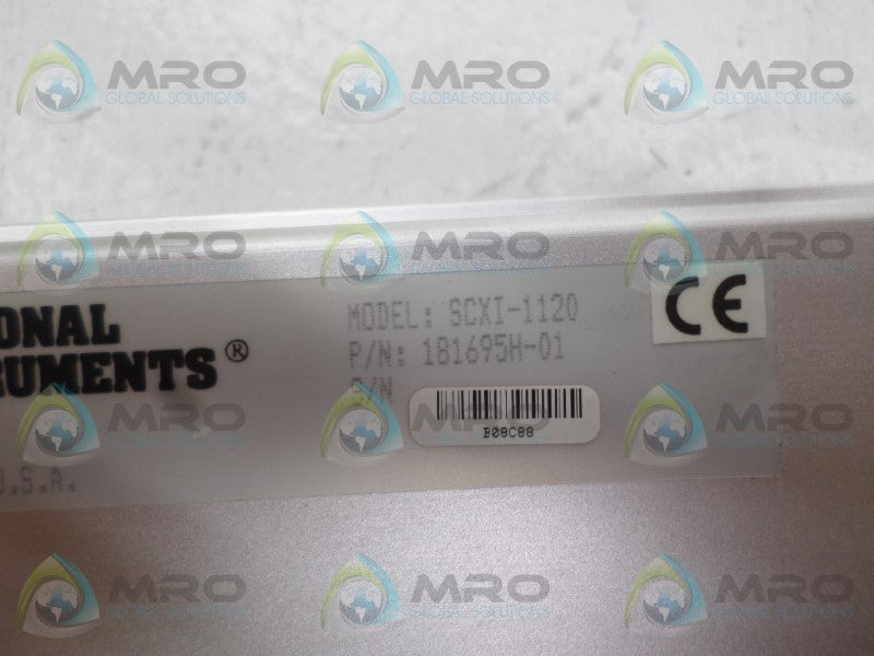 NATIONAL INSTRUMENTS SCXI-1120 181695H-01 ISOLATION AMPLIEFIER NSNP