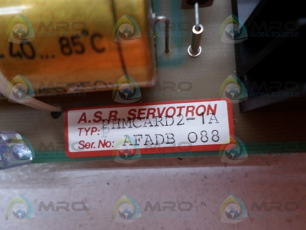 ASR SERVOTRON PHMCARD2 PC BOARD NSNP