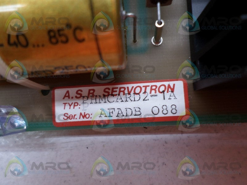 ASR SERVOTRON PHMCARD2 PC BOARD NSNP