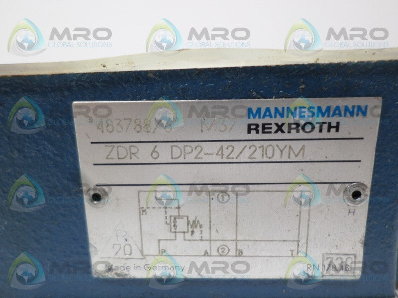 REXROTH ZDR6DP2-42/210YM PRESSURE RELIEF VALVE NSNP