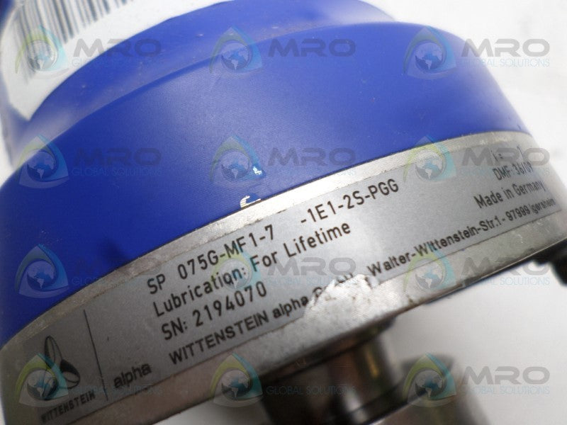 WITTENSTEIN SP075G-MF1-7-1E1-2S-PGG GEAR REDUCER  NSNP
