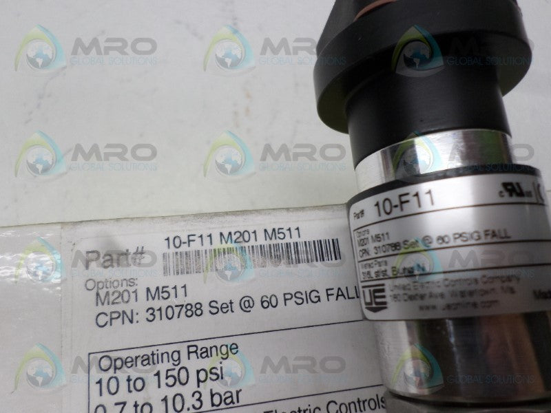 UNITED ELECTRIC 10-F11 PRESSURE SWITCH  NSMP
