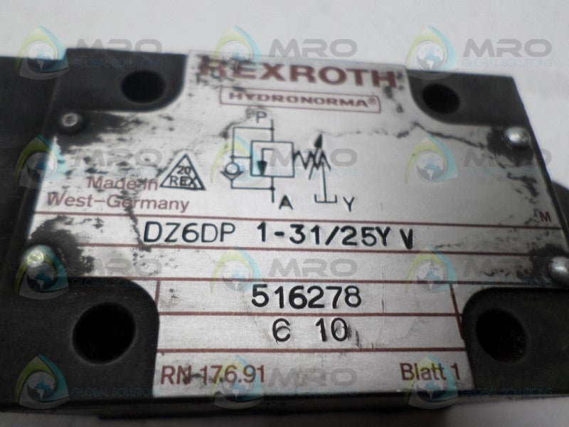 REXROTH DZ6DP1-31/25YV HYDRAULIC VALVE  UNMP