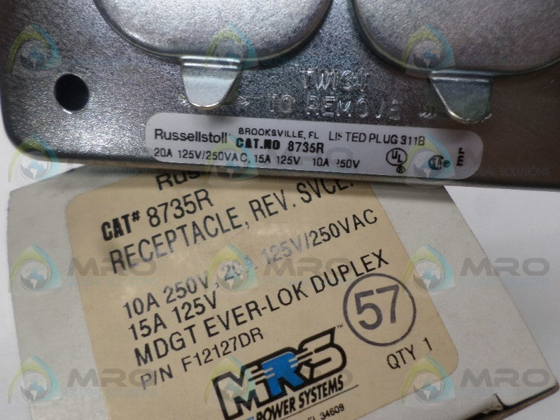 RUSSELLSTOLL 8735R RECEPTACLE  NSMP