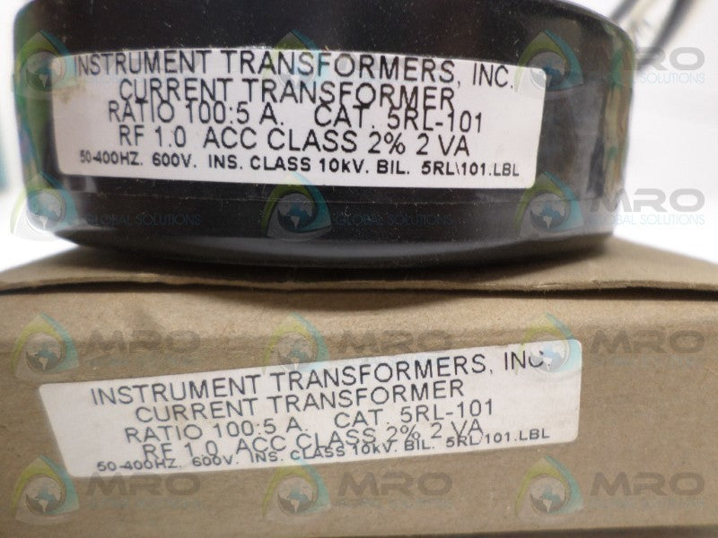 INSTRUMENT TRANSFORMERS 5RL-101 CURRENT TRANSFORMER  NSMP