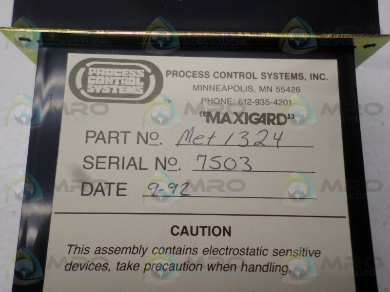 PROCESS CONTROL SYSTEMS MET1324 PANEL METER  NSNP