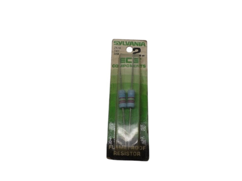 SYLVANIA T422 FLAME PROOF RESISTOR 220K OHMS  NSMP