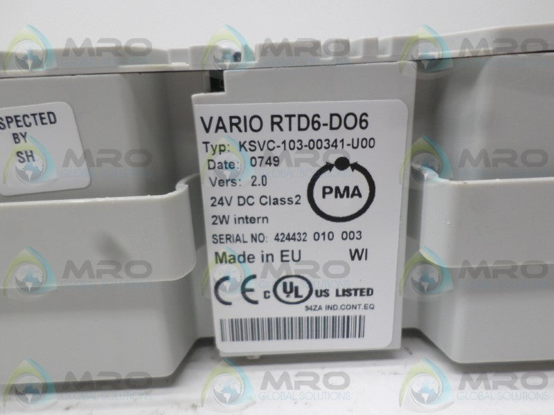 PMA KSVC-103-00341-U00 I/O MODULE NSNP