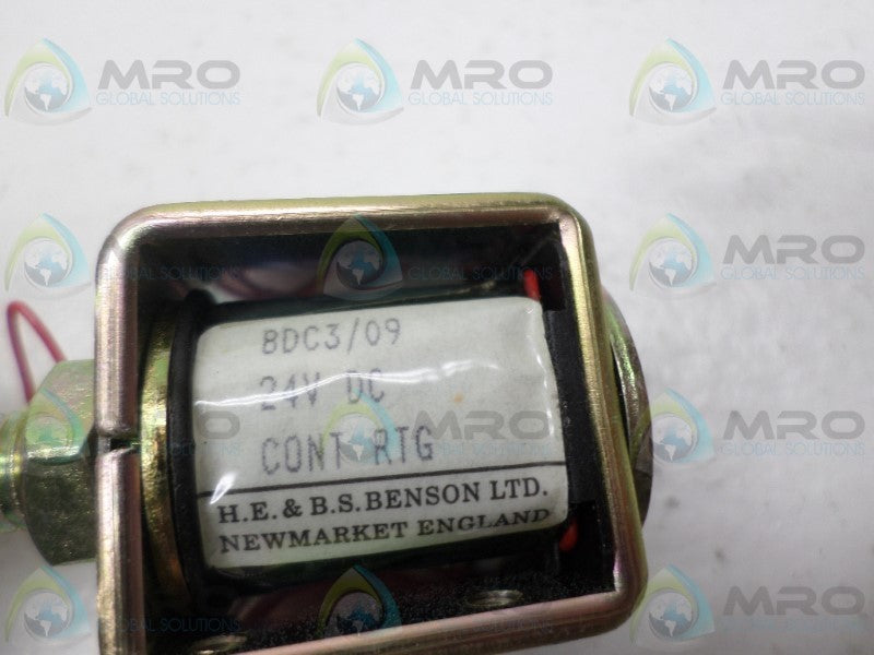 HE & BS BENSON BDC3/09 SOLENOID COIL 24VDC NSNP