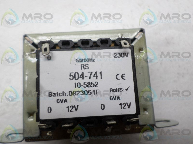 RS COMPONENTS 504-741 10-5852 TRANSFORMER NSNP