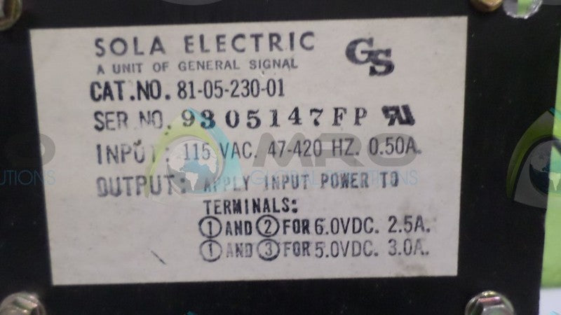 SOLA 81-05230-01 UNMP