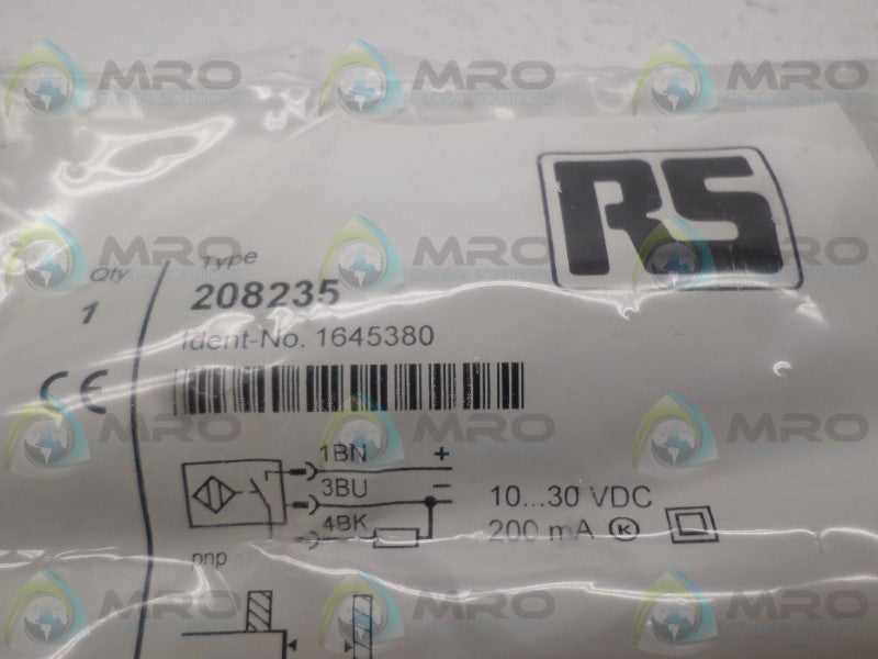 RS COMPONENTS 208-235 INDUCTIVE SENSOR NSMP