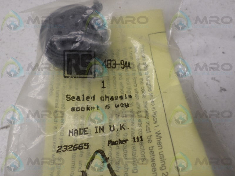 BULGIN 483-944 PX0738/S CONNECTOR SOCKET  NSMP