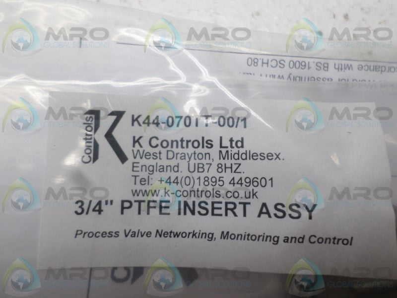 K CONTROLS K44-070TT-00/1 INSERT ASSEMBLY  NSMP
