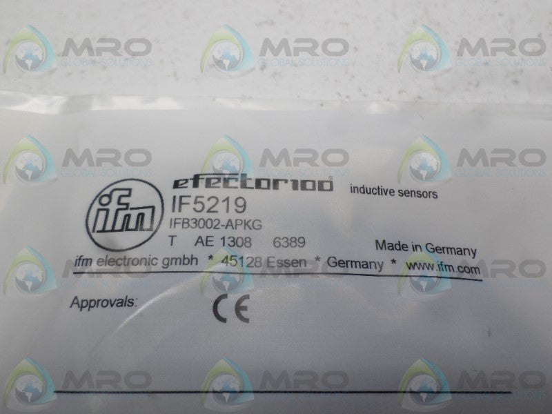 IFM EFECTOR IF5219 PROXIMITY SENSOR  NSMP