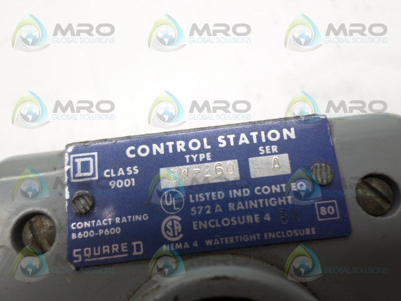 SQUARE D 9001-BW-260 UP/DOWN CONTROL STATION  UNMP