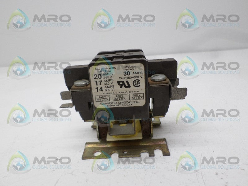 ELMWOOD 30-B0-20 CONTACTOR  NSNP