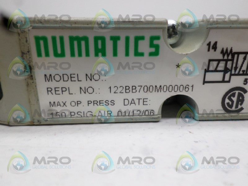NUMATICS 122BB700M000061 SOLENOID VALVE  UNMP