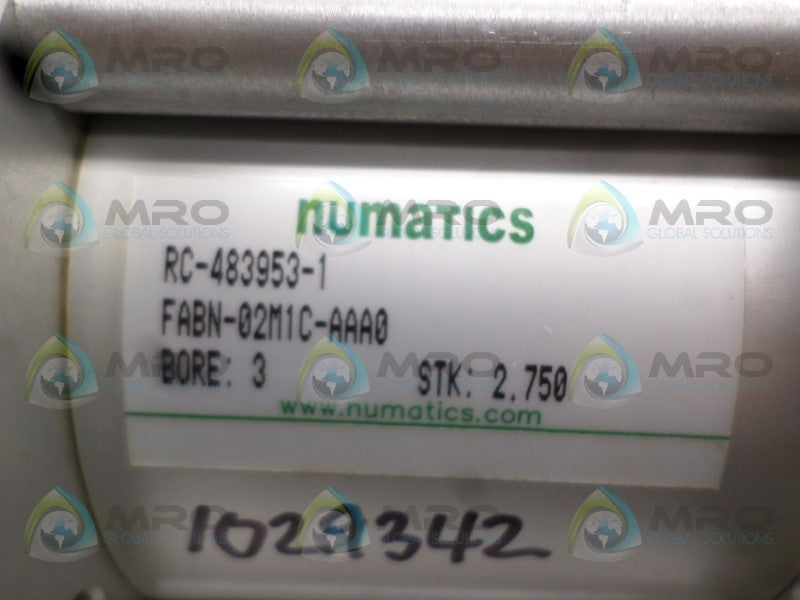 NUMATICS RC-483953-1 FABN-02M1C-AAA0 PNEUMATIC CYLINDER  NSNP