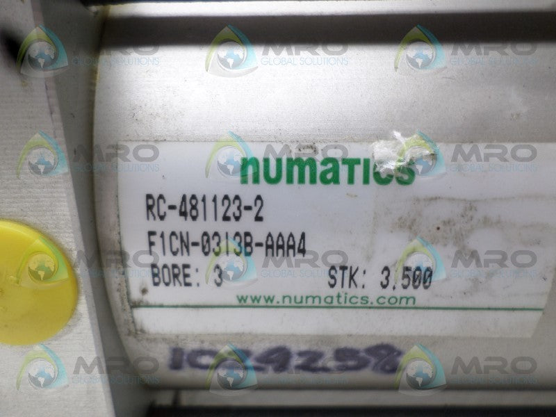 NUMATICS F1CN-03I3B-AAA4 RC-481123-2 PNEUMATIC CYLINDER  NSNP