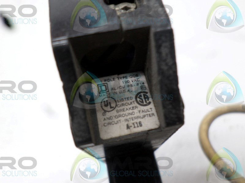SQUARE D QOB115GFI CIRCUIT BREAKER 15A  UNMP