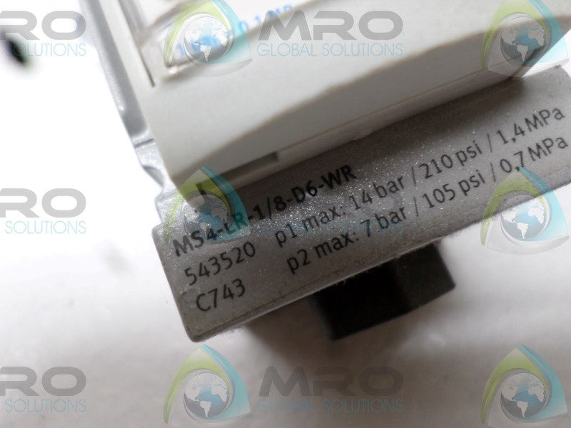 FESTO MS4-LR-1/8-D6-WR REGULATOR  NSNP