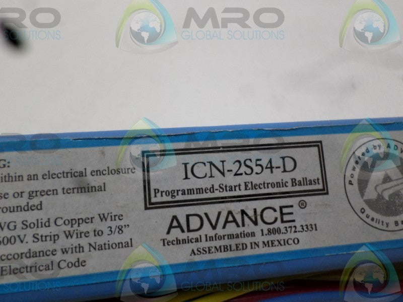 COOL RUNNING ICN-2S54-D BALLAST  NSNP