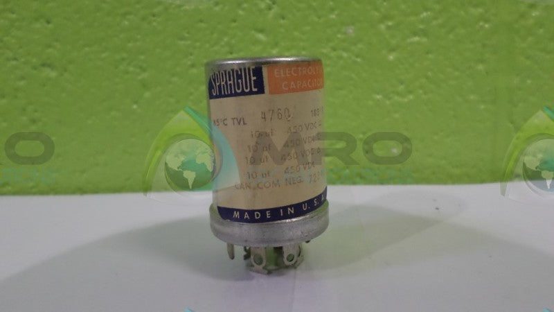 SPRAGUE 4760 ELECTROLYTIC CAPACITOR UNMP