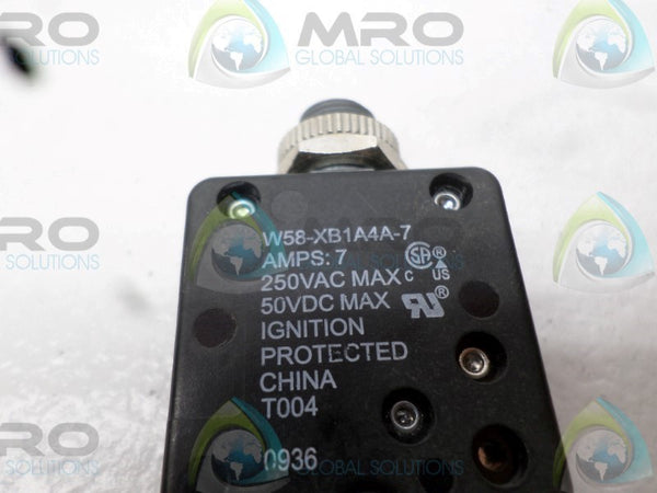 POTTER & BRUMFIELD W58-XB1A4A-7 CIRCUIT BREAKER 7A  NSNP