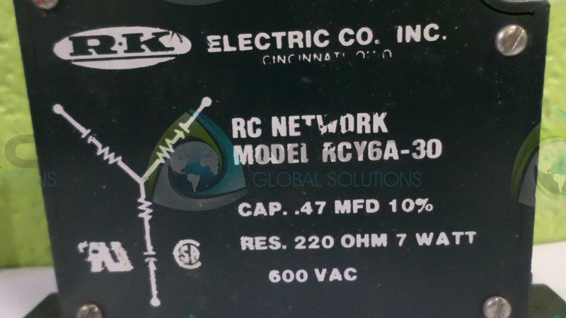 R-K ELECTRONICS RCY6A-30 RC NETWORK FILTER UNMP