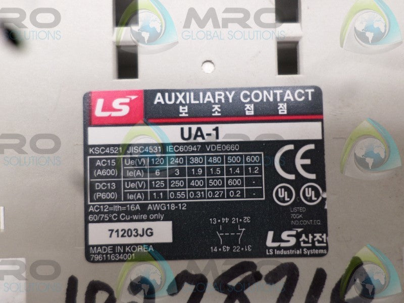 LS UA-1 AUXILIARY CONTACT  NSNP