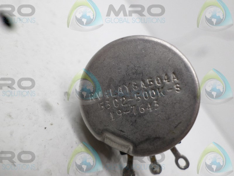 CLAROSTAT RV4LAYSA504A 53C2-500K-S POTENTIOMETER 500K OHMS  NSNP