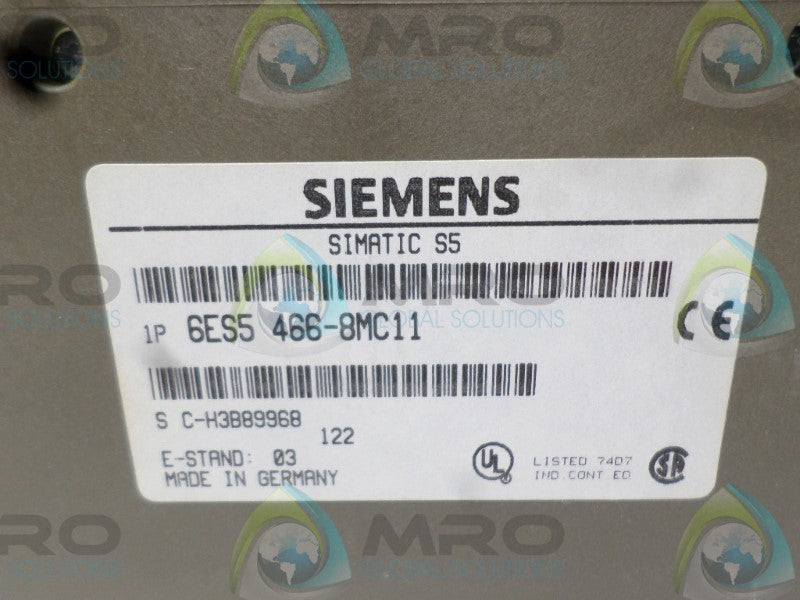SIEMENS SIMATIC S5 6ES5466-8MC11 INPUT MODULE  UNMP