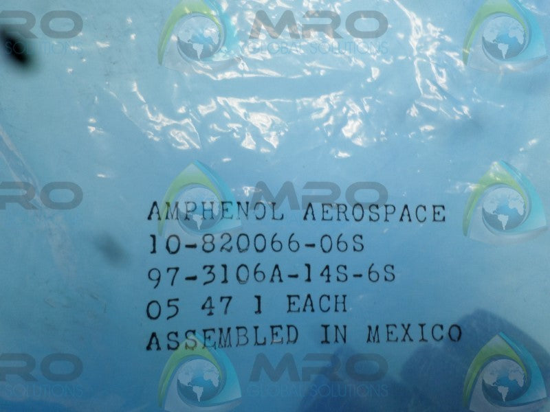 AMPHENOL 10-820066-06S CONNECTOR * NEW IN FACTORY BAG *