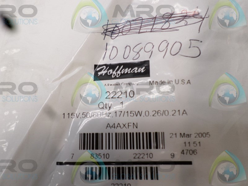 HOFFMAN 22210 FAN COVER  NSMP