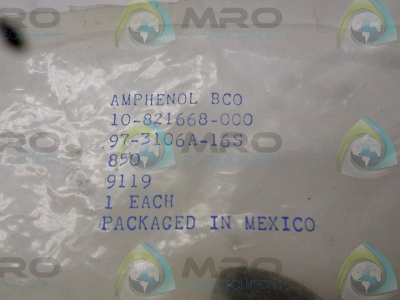 AMPHENOL 10-821668-000 98-3106A-16S CONNECTOR  NSMP