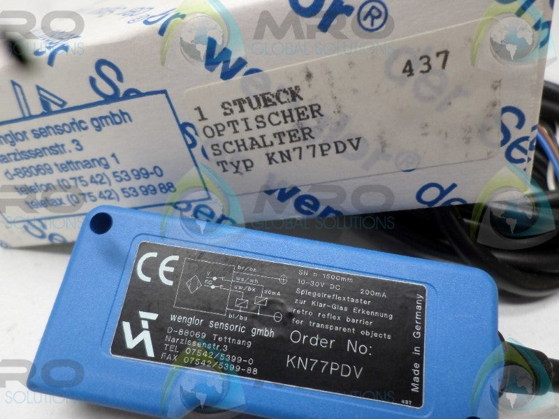 WENGLOR KN77PDV SENSOR  NSMP