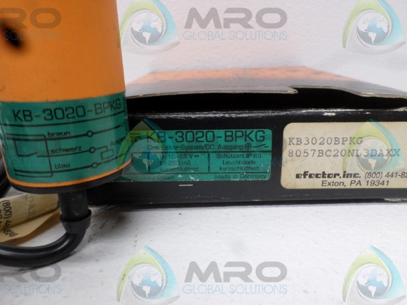 IFM EFECTOR KB-3020-BPKG PROXIMITY SENSOR  NSMP