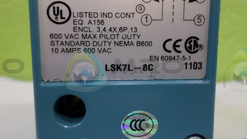 MICRO SWITCH LSK7L-8C HEAVY DUTY LIMIT SWITCH NSNP