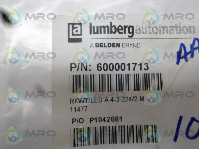 LUMBERG RKWT/LEDA4-3-224/2M CABLE CONNECTOR  NSNP
