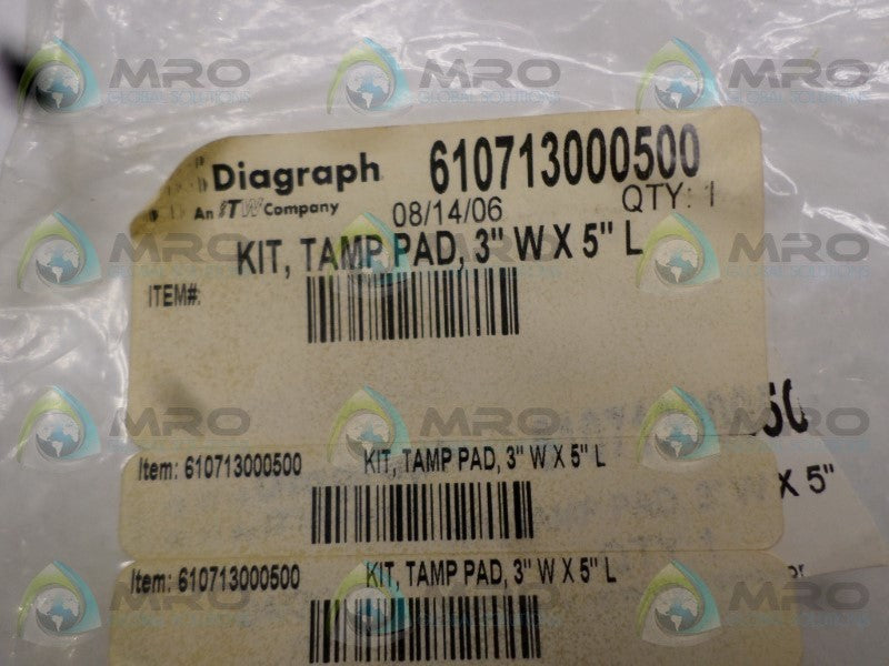 DIAGRAPH 610713000500 TAMP PAD KIT  NSNP