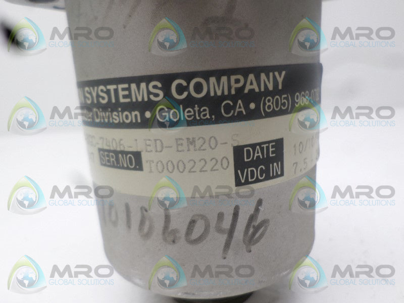 BEI H25D-SS-CW-8GC-7406-LED-EM20-S 924-01012-147 ENCODER  UNMP
