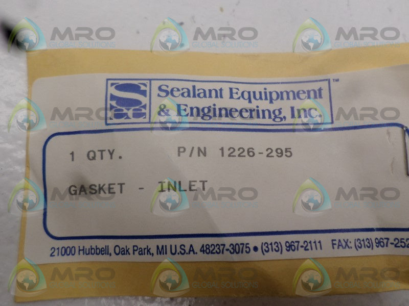 SEALANT EQUIPMENT & ENGINEERING 1226-295 INLET GASKET  NSNP