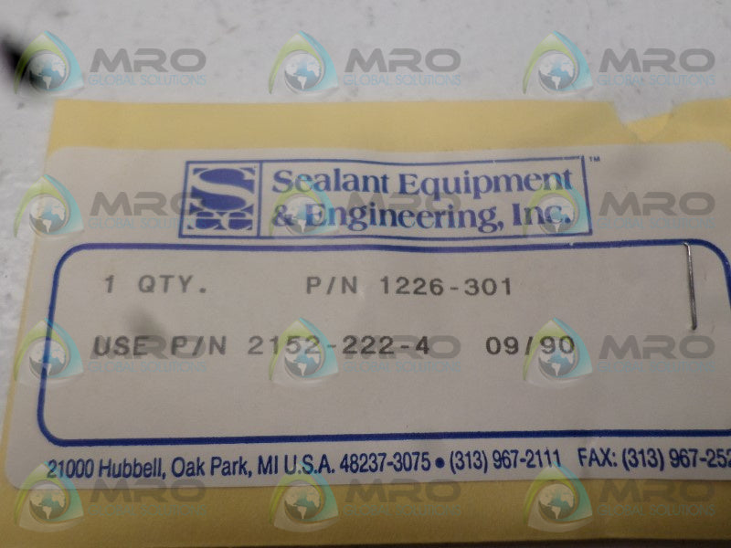 SEALANT EQUIPMENT & ENGINEERING 1226-301 SEAL  NSNP